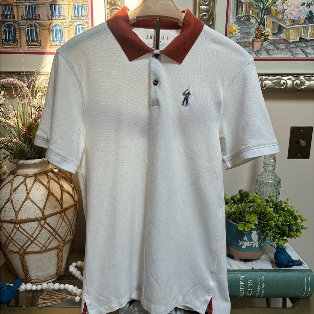 MICHAEL JORDAN EASTSIDE WHITE GOLF POLO CASUAL ATHLEISURE AIR JORDAN SZ S - Picture 10 of 10